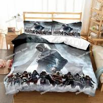 Game A-Assassin S Creed Art Bedding Set Printed Bed Set With Pillowcase Bed Duvet Cover Soft Single Double Queen Super King Size EU Single(135*200cm)3pcs