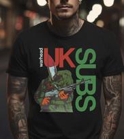 UK Subs Warhead Black T-Shirt, S-5XL Unisex T-Shirt S