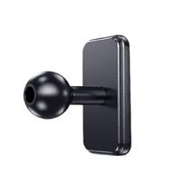 Universalus 17 mm rutulinis magnetinis telefono laikiklis Aliumininis tvirtinimo pagrindas Tinka automobiliui Sunkvežimiui Valtims Priedai 1 gray
