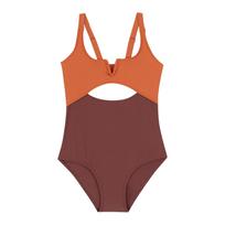 Children's Color-blocked Hollow One-piece Swimsuit 140 ruda