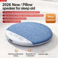 NEW Wireless Bedroom Pillow Speaker Bluetooth 5.4, Under Pillow Sound Machine with White Noise, 30/60/90 Min Timer, Stereo Sound mėlyna