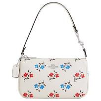 Coach Nolita 19 Logo Floral Print Pebble Leather Tote Shoulder Bag Small Women bags Silver Pink Multicolor CT999-SVCAH Basic Set (Bag+Dust Bag)
