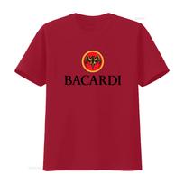 Bacardi Rumo Logotipas Balti Marškinėliai Greitas Pristatymas Aukšta Kokybė Stilingas Dizainas vintage Išskalbti Patogūs Unisex Minkšti homme mada S
