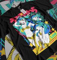Urusei Yatsura Lum Įsibrovėlė Vintažiniai Anime Marškinėliai, Unisex Retro Manga Gatvės Drabužiai Tee, 100% Medvilnės Laisvalaikio Trumpomis Rankovėmis Viršus 4XL white