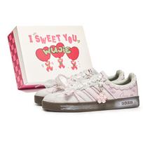 Adidas WuJie, Dėžutė, Persikų Žiedų Katės Amortizacija Žemi Krepšinio Bateliai Unisex Rožinės Rudos HQ1802(Team1173-S-BOX) 35⅔
