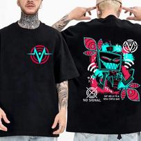 2026 High Quality Cotton Hazbin Hotel Vox Print T Shirt Man Woman Harajuku Tops Tees Anime Streetwear 4XL