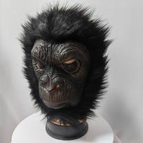 Gorilla King Kong Mask Animal Headgear Halloween Latex Mask Horror Performance Prop Half-faced orangutan