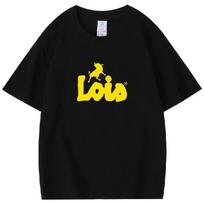 2025 New Fashion High Quality T-shirt Men Crew Neck Tees Lois Camiseta Black Yellow Short Sleeve Cotton Summer Short Sleeve S įvairiaspalvis