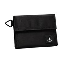 Jordan Flight Logo Patch Three-Fold Design Magnetic Closure Nylon Wallet Men wallet Black IB2567-010 Black