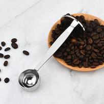 15Ml Stainless Steel Stand Tamper Spoon 2 In 1 Coffee Scoop Portable Coffee Powder Measuring Scoop Kitchen Seasoning Spoon Tool
