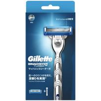 Gillette Mach3 Turbo Shaving Razor for Silver Set 1 Replacement Men, (Shaft + Blade)