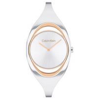 Calvin Klein Quartz Watch Steel Bracelet 32.5mm Silver Dial Waterproof 30m Women watches 25200393 Silver Dial