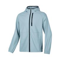 Skechers Basic Sports Series Hooded Zip Fashion Long Sleeve Jacket Men jackets Fog-Gray-Blue P424M130-01N9 M