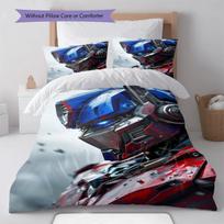 Gundam Chibi Mobile Suit Anime Bedding Set Duvet Cover Polyester Soft Bed Linen Set -QJY 135x200cm