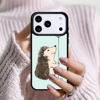 Hedgehog and Balloon Phone Case For Apple iPhone 17 Air 16E 15 14 Plus 13 12 11 Pro Max Mini Funda Cover iPhone 13