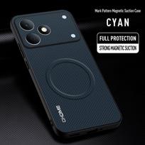 For Realme Note 80 Case Luxury Car Magnetic Holder Phone Case For Realme Note80 Silicone Shockproof Protective Back Cover Coque For Realme Note 80 mėlyna