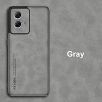 For Motorola G35 Case Luxury PU Leather Phone Case For Motorola Moto G35 5G Back Cover Matte Silicone Shockproof Full Protection For Moto G35 pilka spalva