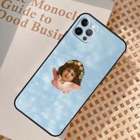 Cherubs Angel Phone Case For iPhone 17 Air 14 16 15 11 12 13 Pro Max 12 13 mini 15 16 Plus 16e Cover Coque iPhone 13Pro MAX