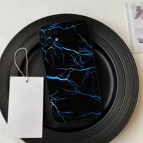 Dark night I-lightning Phone Case For Samsung S25,S24,S21,S22,S23,S30,Ultra,S20,Plus,Fe,Lite,Note,10,Black Cover Samsung S24Plus