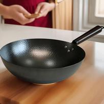 SUPOR Traditional Hammered Iron Stir-fry Wok