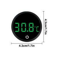 Digital Aquarium Thermometers Fish Tank Thermometers with Led Hd Display Digital Thermometers for Aquariums Glass Containers juoda