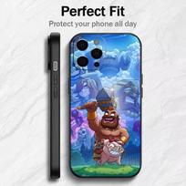 Game COC Printing Phone Case For iPhone17,16,15,14,13,12 Plus,Max Soft Silicone Black Cover iPhone16