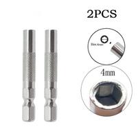 Hex Shank 6.35mm Insert Bit Adapter To 4mm Electric Screwdriver Socket Holder Extension Impact Driver Power Drill Holder China Mainland