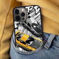 Cartoon initial d JDM Drift Magnetic Soft Phone Case for iPhone 16 Promax 15 Pro 13 14 Plus 11 12 Mini MagSafe Coque iPhone 12mini