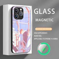 Given Ainme Phone Case Iphone 16 Pro Max Case 15 14 13 12 11 X XR XS XSMAX 8 Plus Mini Pro Max Glass Magnetic Phone Case iPhone 16
