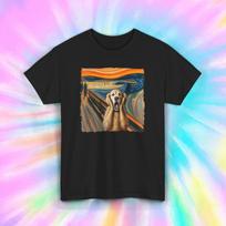Dog Scream T-Shirt Mens Womens Tees Top S-5XL Funny Dog Art Inspired Graphic Novelty Humor Gift Tee XL