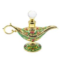 Arabian Style Perfume Dropper Bottle Refillable Essential Oil Bottles  Collection Decoration žalia