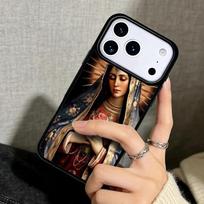 Capa Case for iPhone 17 Air 16 Pro Max 15 Plus 11 13 Mini 14 12 Back Phone Cover Virgin Mary of Hope Catholic Religious Art iPhone 14