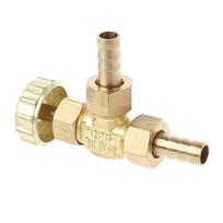 A5YD Elbow Brass Needle for Valve 8mm Propane Gas Adjuster Barbed Spigots 1 DN8