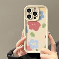Dopamine Flower Case for iPhone 16 15 14 13 12 11 Pro/ Max/Plus Anti-Fingerprint Anti-Shock Rear Cover iPho15 plus