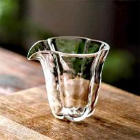 220ml Hammer Clear Hammered Glass Tea Pitcher, Heat-resistant Cha hai Gongdao Bei, Tea Serving Pitcher for Tea Set Accessories 220ml gryna
