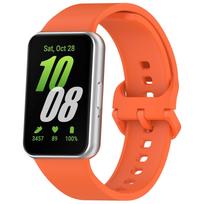 Sports Silicone Strap For Samsung Galaxy Fit 3 Official Bracelet Replacement Wristband For Samsung Galaxy Fit 3 Band Accessories oranžinė