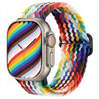 Nylon Strap For Apple Watch Band 10 9 8 7 45mm 41mm 42mm 46mm Ultra 49mm Breathable Adjustable Wristband iWatch 6 5 4 SE2 Belt S10-46mm 42 44 45 49