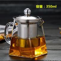 Karščiui atsparus stiklinis arbatinukas su nerūdijančio plieno arbatos plikikliu-filtru, gėlių arbatinukas, Kung Fu arbatos rinkinys, Puer Oolong arbatinukas, Karštai parduodamas