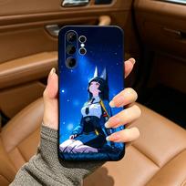 Game- Miyabi -Hoshimi Phone Case For Samsung S25,S24,S21,S22,,Plus S23,S30,Ultra,S20,Fe,Lite,Black Soft Silicone Samsung S25