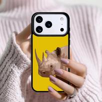 Animal Rhino Phone Case For Apple iPhone 17 Air 16E 15 14 Plus 13 12 11 Pro Max Mini Funda Cover iPhone 15 Pro