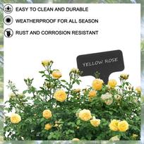 Premium-101Pcs/Set Black Plant Labels Water T-Types Plant Tag Reusable Nursery Garden Labels Plant Markers For Flower Vegetables juoda