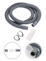 100cm Universal Washing Machine Dishwasher Drain Waste Hose Extension Pipe Connector Clamps Kit U-shaped Drain Pipe Holder China Mainland