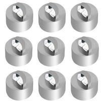 ABBY-9 Pack 3.15 Inch Stainless Steel Cake Ring Molds Round Ring Mold Round Small Cake Ring For Cooking With Pusher sidabras
