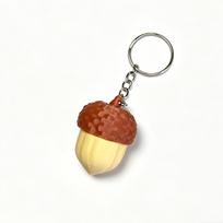 3D Printed Acorn Pop Fidget Clicker Keychain Mechanical Keyboard Sound Stress Relief Sensory Toy for Anxiety Relief Charm Gift