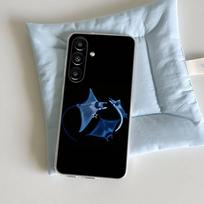 Manta Ray Ocean Animal Phone Case For Samsung S30,23,21,22,20, FE lite,S10,9,8,7 PIus Note20ultra Transparent SamsungS7edge