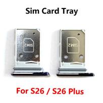 SIM Card Tray For Samsung Galaxy S26 Plus Ultra SIM1 + SIM2 Card Tray Replacement Part S26 S26 Plus black