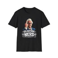Go Outside Nerd Baby Billy Unisex T-Shirt| Funny Retro Character Graphic S