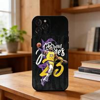L-Lebron James 23 Phone Case For iPhone17 16 15 14 13 12 11 Pro Max Plus,5G Soft Black Case iPhone12PRO