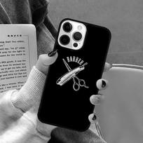 Barber Pole Scissor Phone Case for iPhone 17 Air 16 16e 15 Plus for Apple 13 11 12 14 Pro Max Cover coque Shell iPhone 13