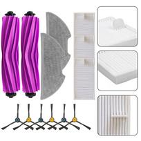 Replacement Brush & Filter Kit For Eureka E20 Plus Vacuum – Main Roller Brush, Side Brushes, HEPA-Style Filter, Mop Cloths